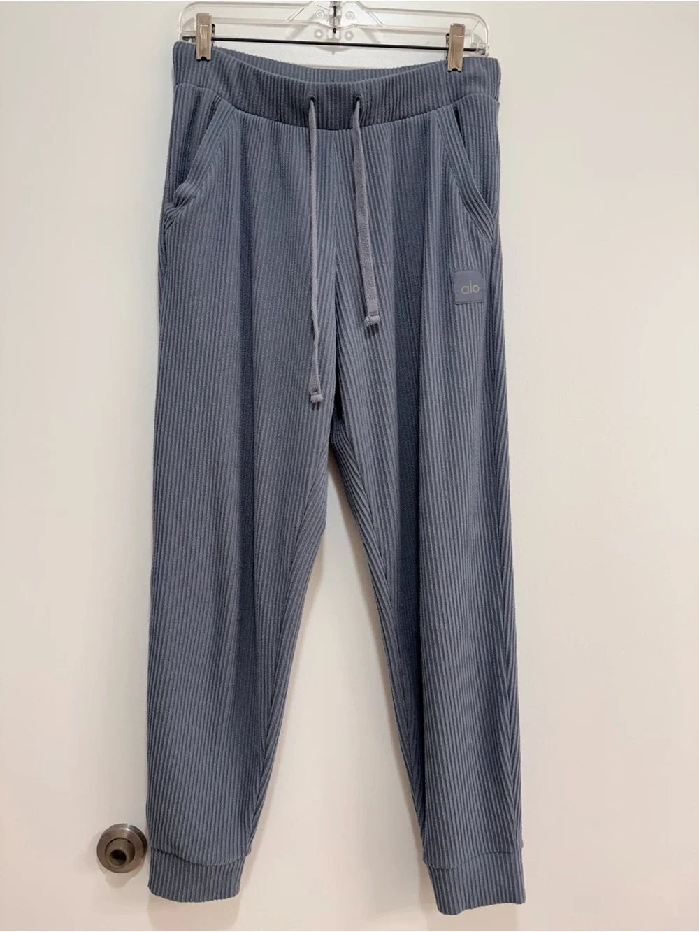 ALO Muse Hoodie and Sweatpants Set - Steel Blue